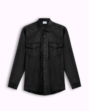 Camicia suede nero