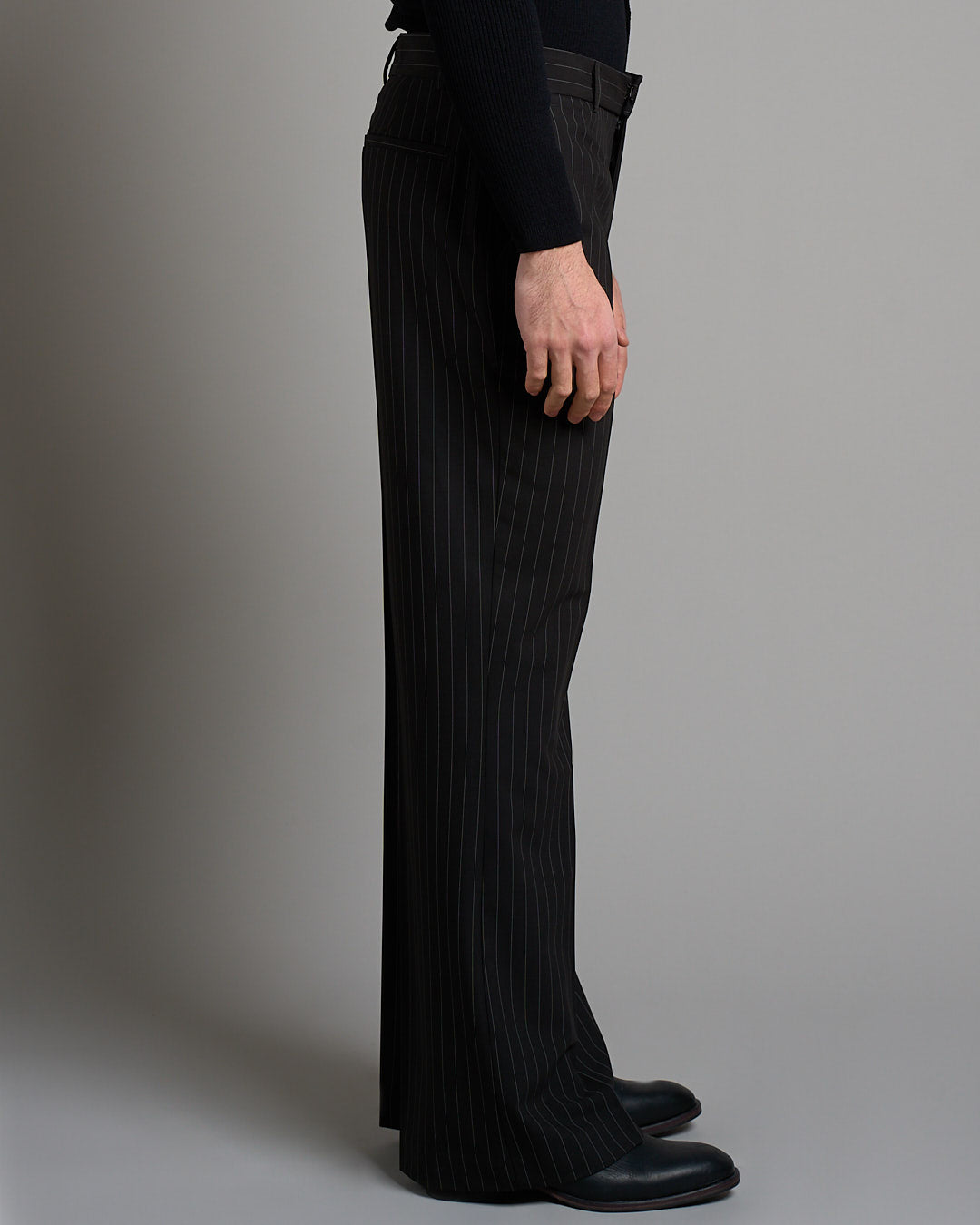 Pantalone Flare Fit gessato