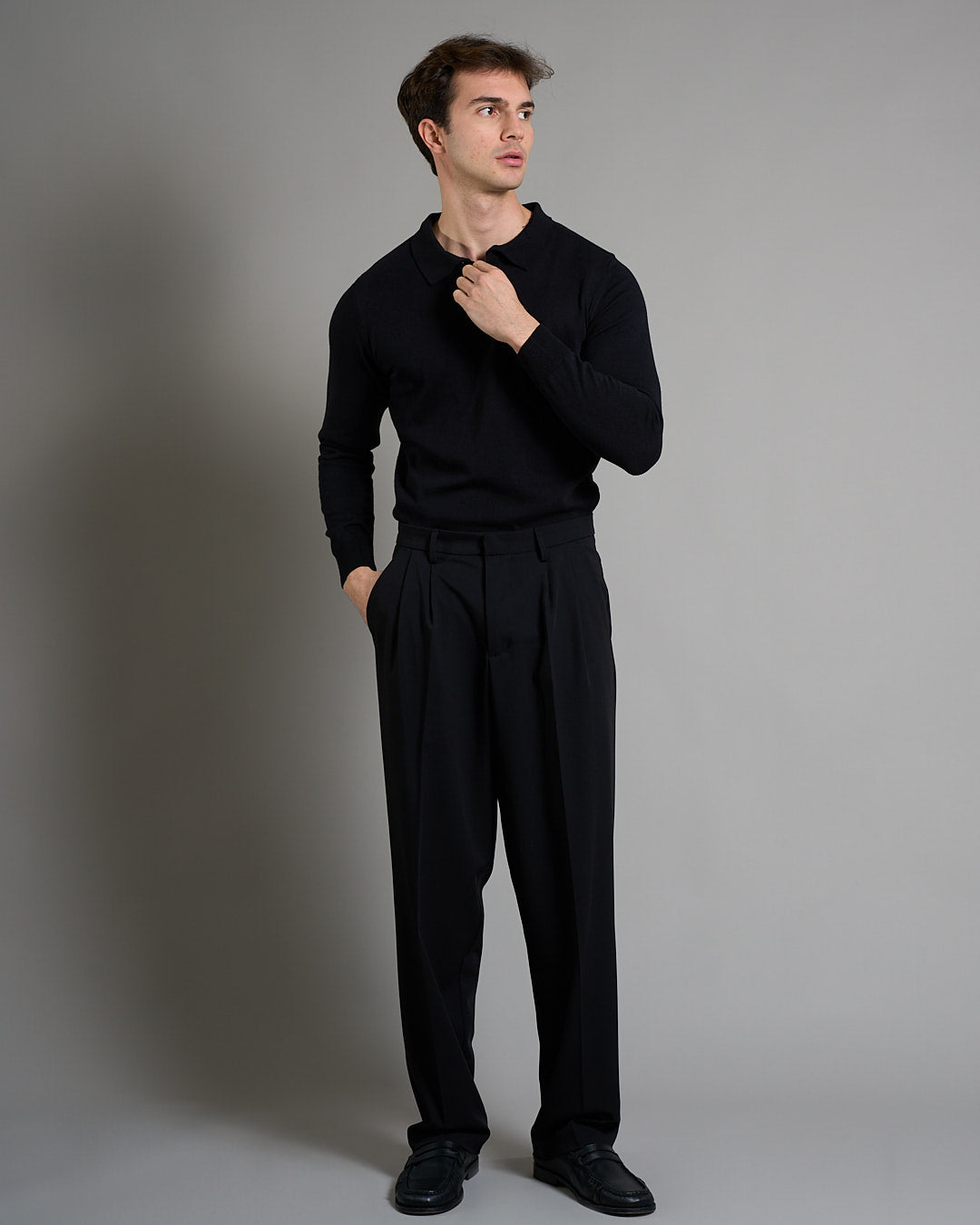 Polo manica lunga in filo