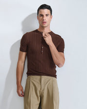 T-Shirt Serafino in filo fluttuante Limited Edition