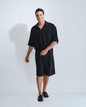 Bermuda Jogger misto lino da coordinato