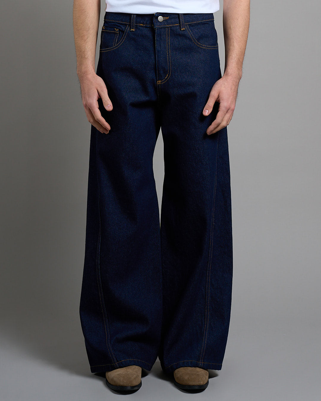 Jeans con Cucitura lavaggio zero