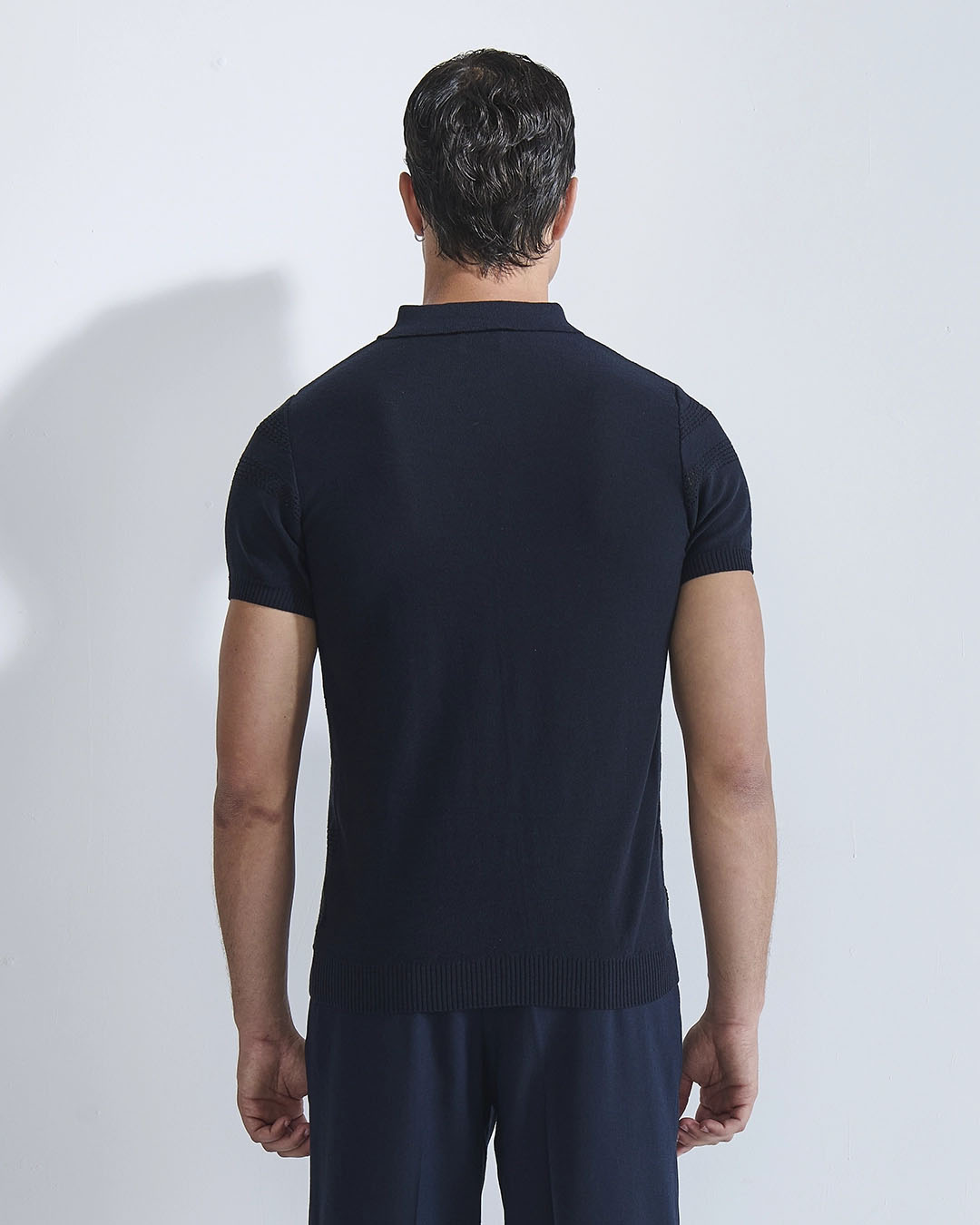 Polo in filo micro traforata