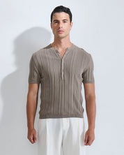 T-Shirt Serafino in filo fluttuante Limited Edition