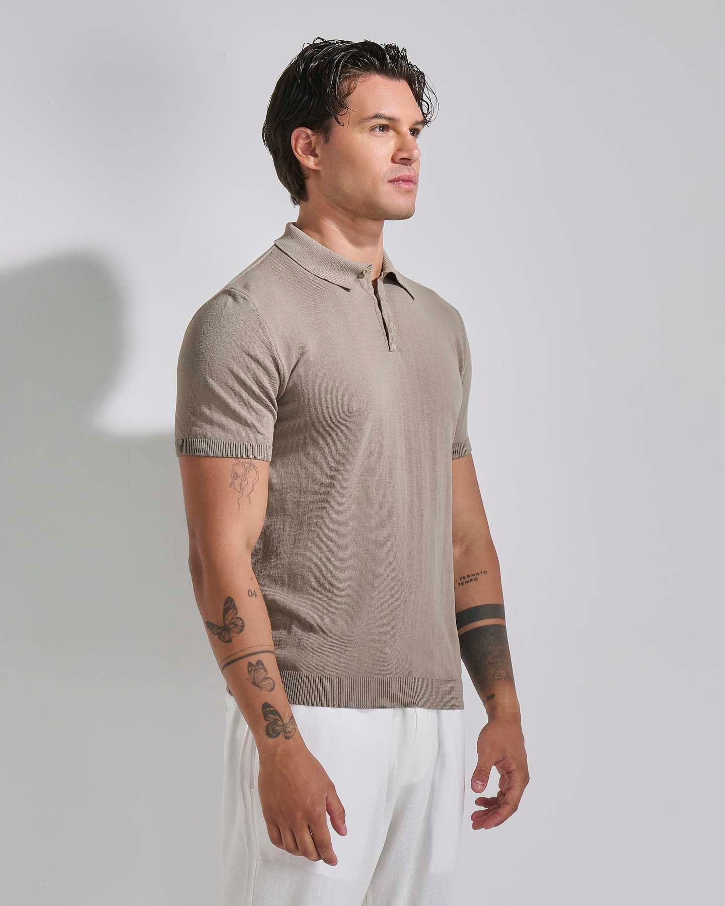 Polo in puro cotone naturale