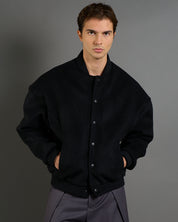 Bomber in panno oversize