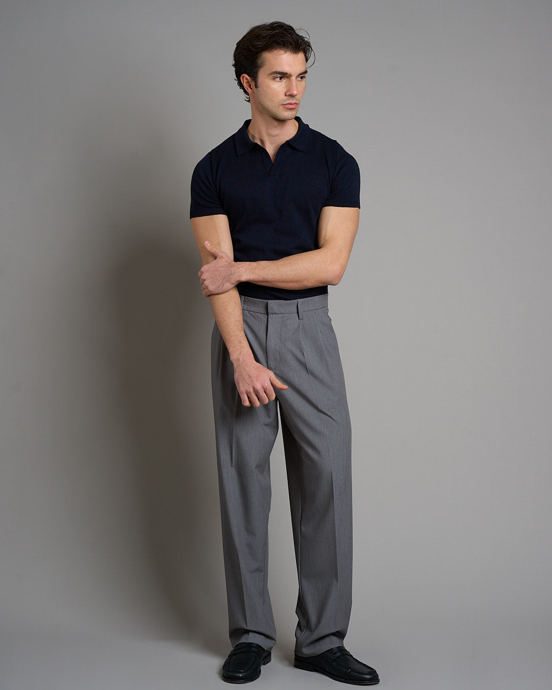 Polo senza bottoni mezza manica