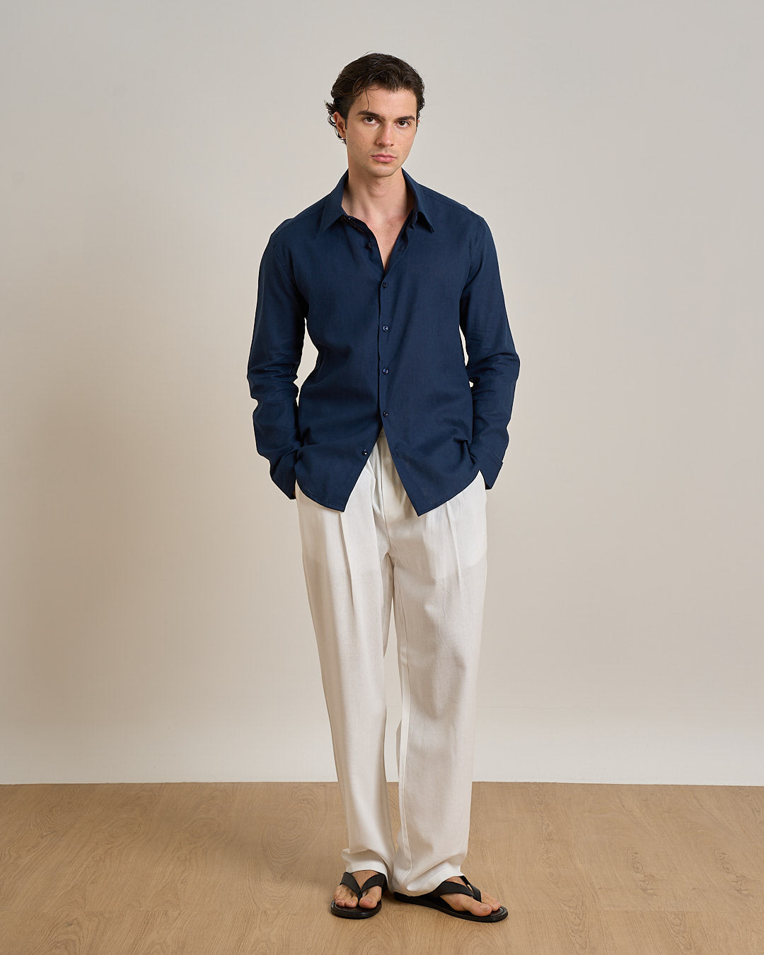 Camicia sartoriale in lino