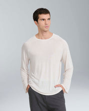 T-shirt longsleeve effetto cashmere