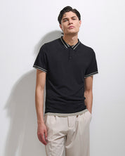 Polo classica in viscosa stretch
