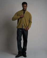 Maglia in cotone con zip effetto old