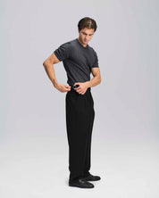 Pantalone wide fit con fibbiette
