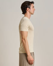 T-shirt girocollo in filo