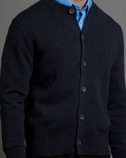 Cardigan girocollo in filo