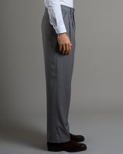 Pantalone Wide fit da completo Grigio Gessato