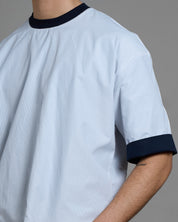 T-Shirt Camicia double face cropped