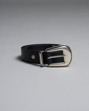 Cintura in vera pelle con trittico