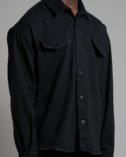 Camicia Giacca Con Rotture Oversize