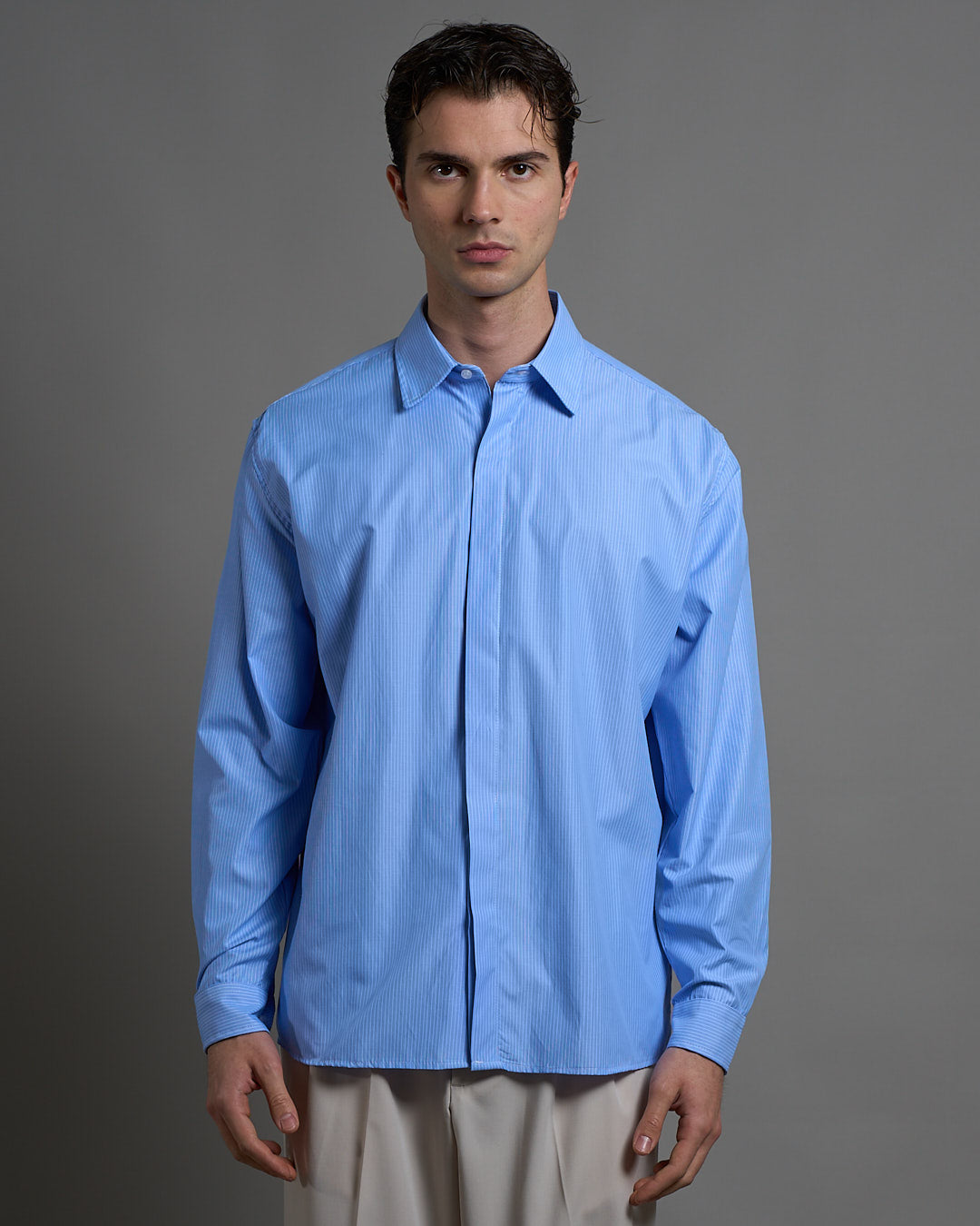 Camicia Relax fit rigata