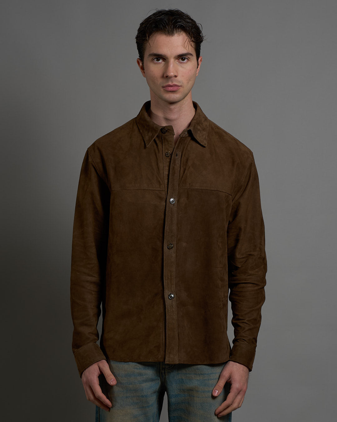 Giacca Camicia in camoscio