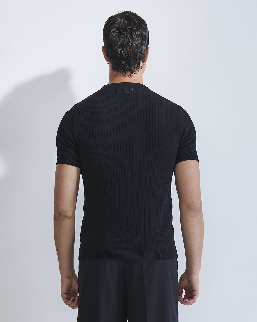 T-shirt a coste in filo