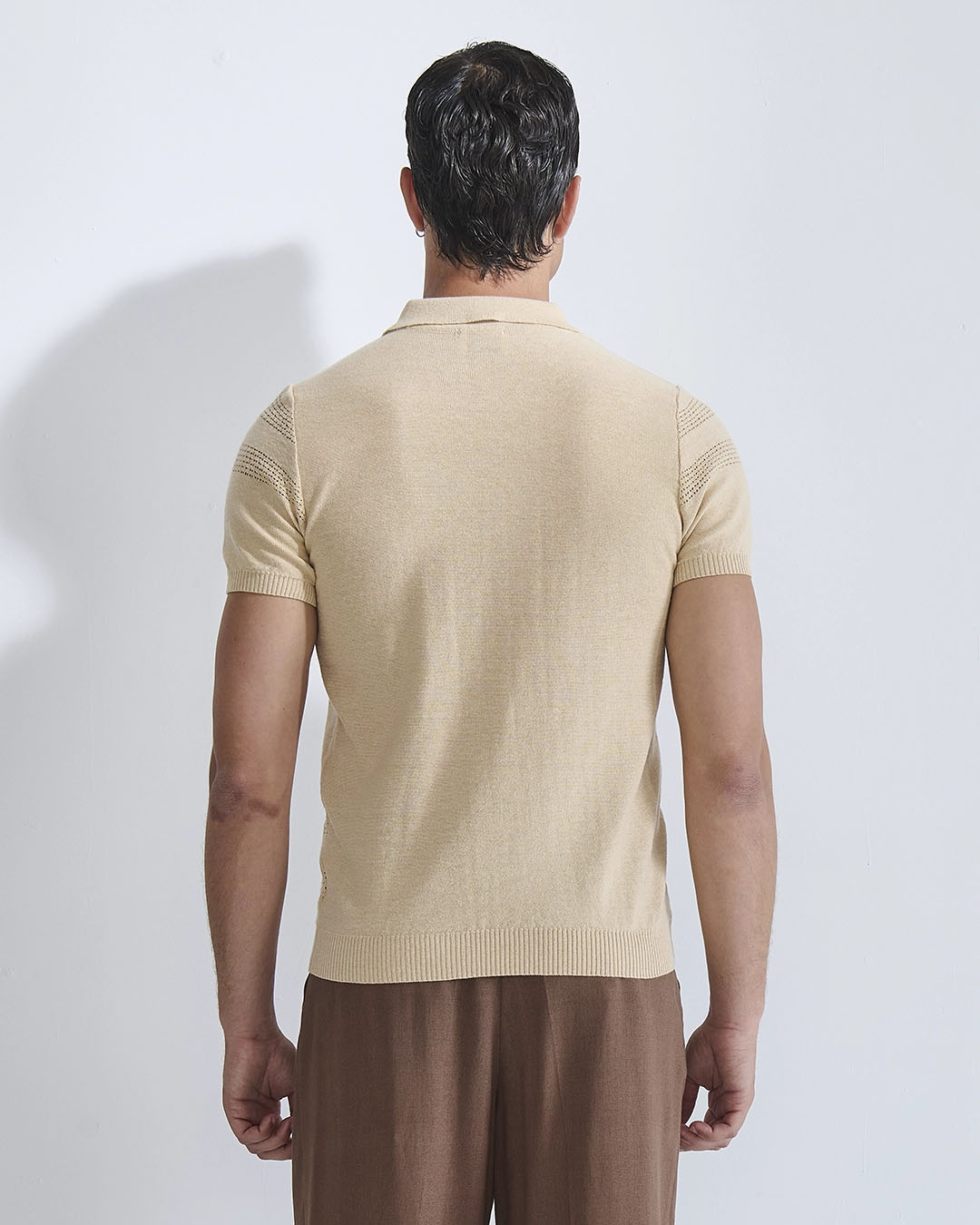 Polo in filo micro traforata