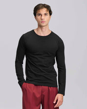 T-Shirt Slim fit basic manica lunga
