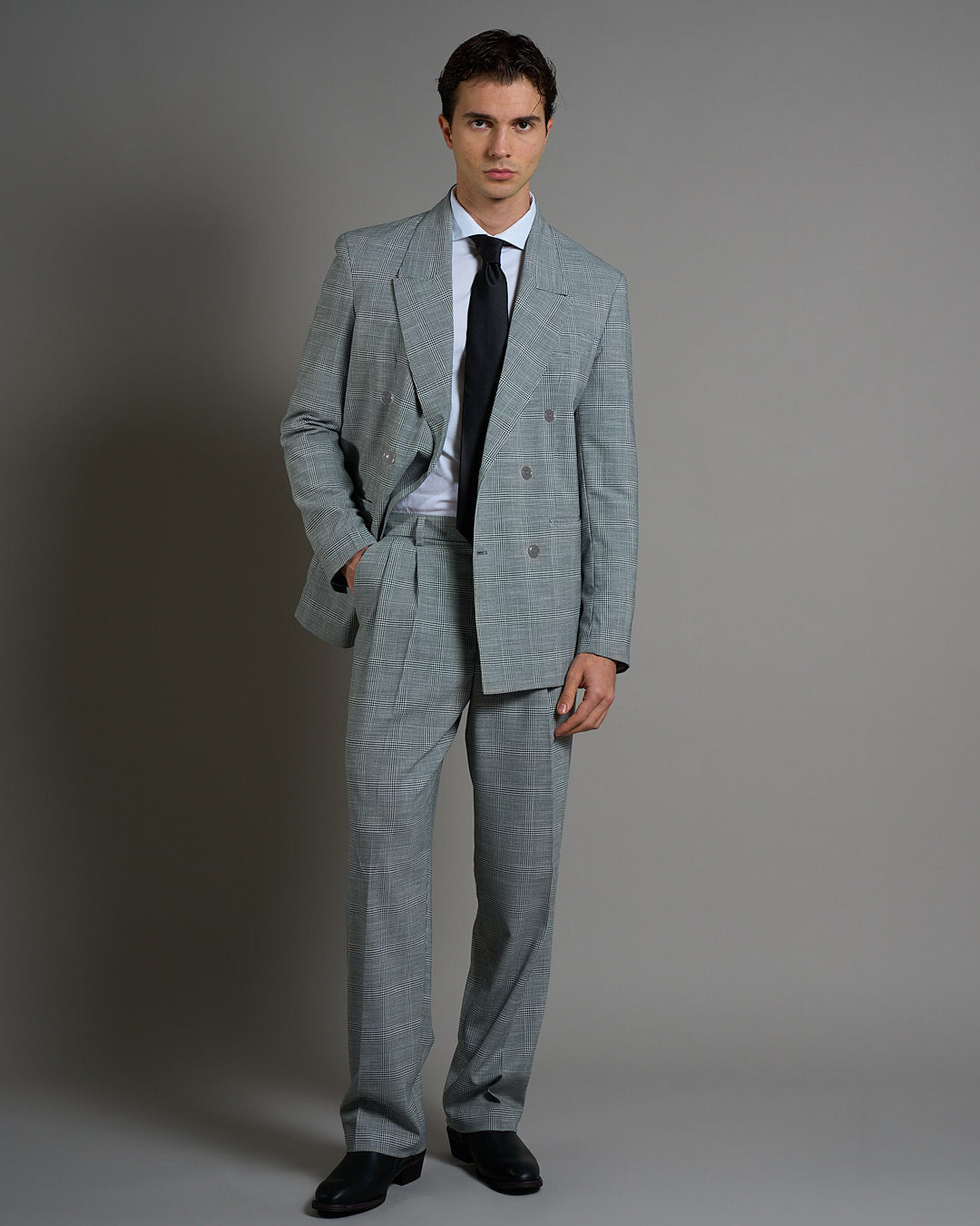 Giacca Relax Fit Principe di Galles