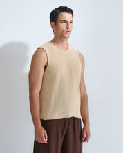 Canotta in maglia in cotone