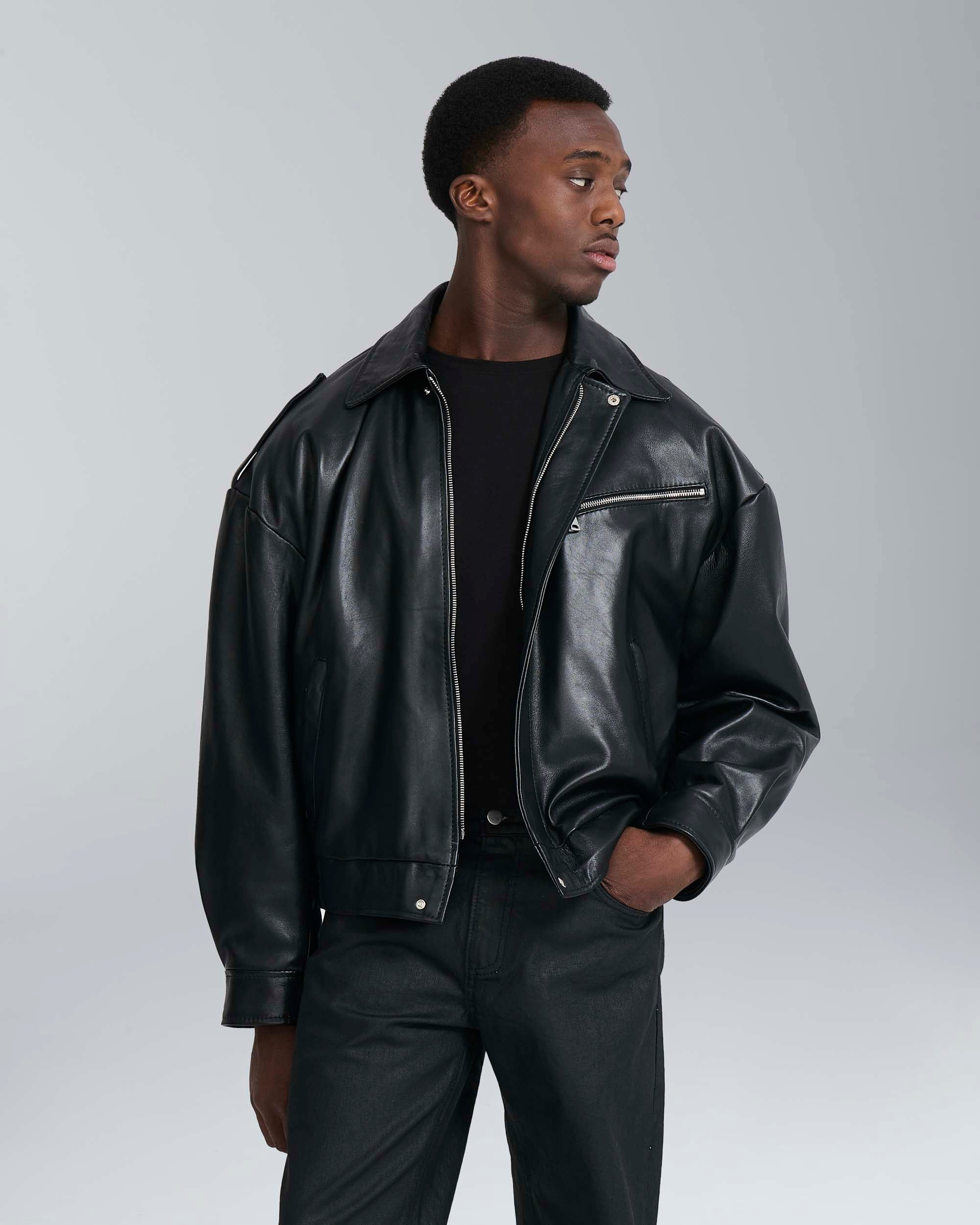 Bomber in pelle