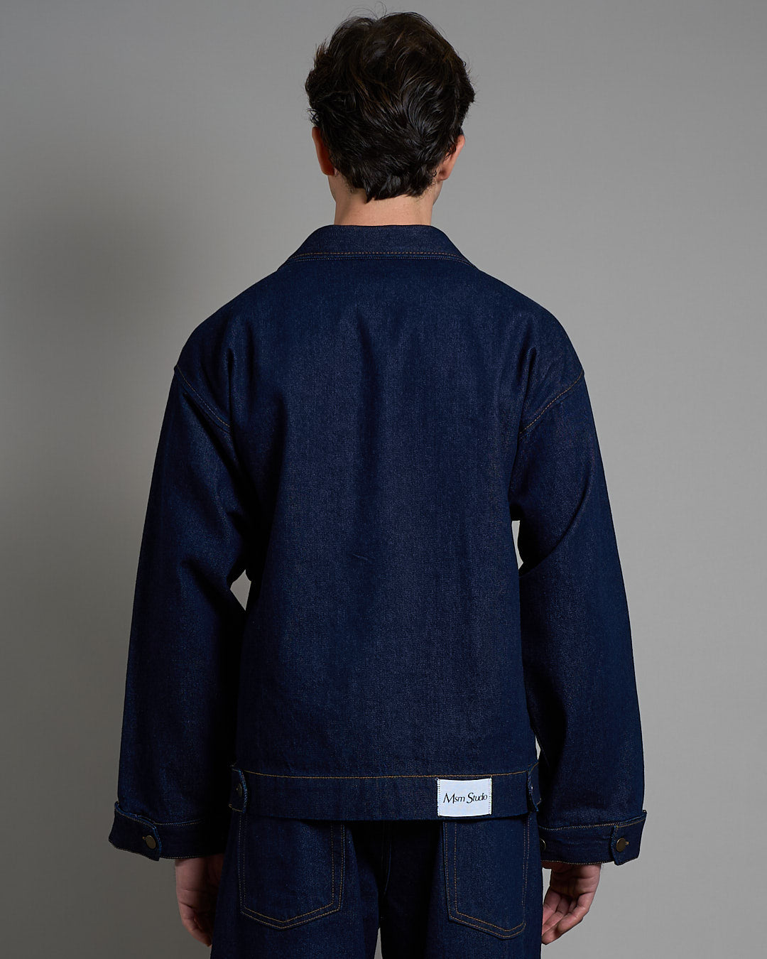 Giacca in denim lavaggio zero