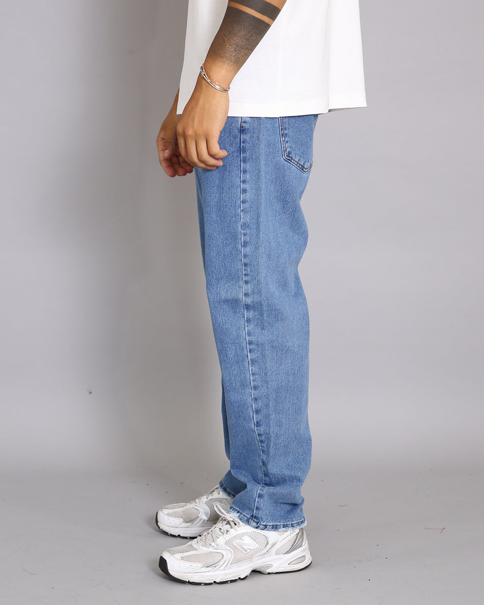 Msm Studio Jeans Straight Fit Denim Chiaro