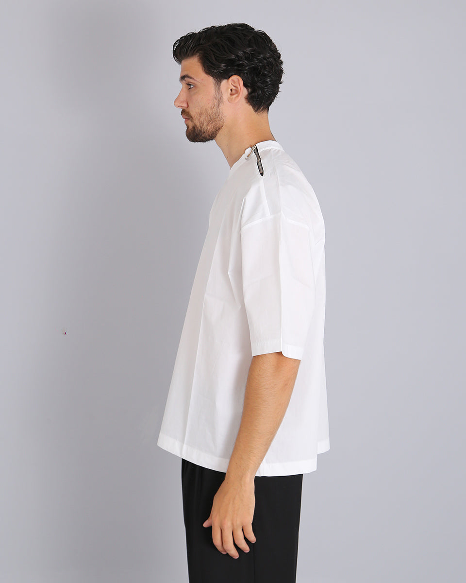 Msm Studio Poplin T-Shirt with zip