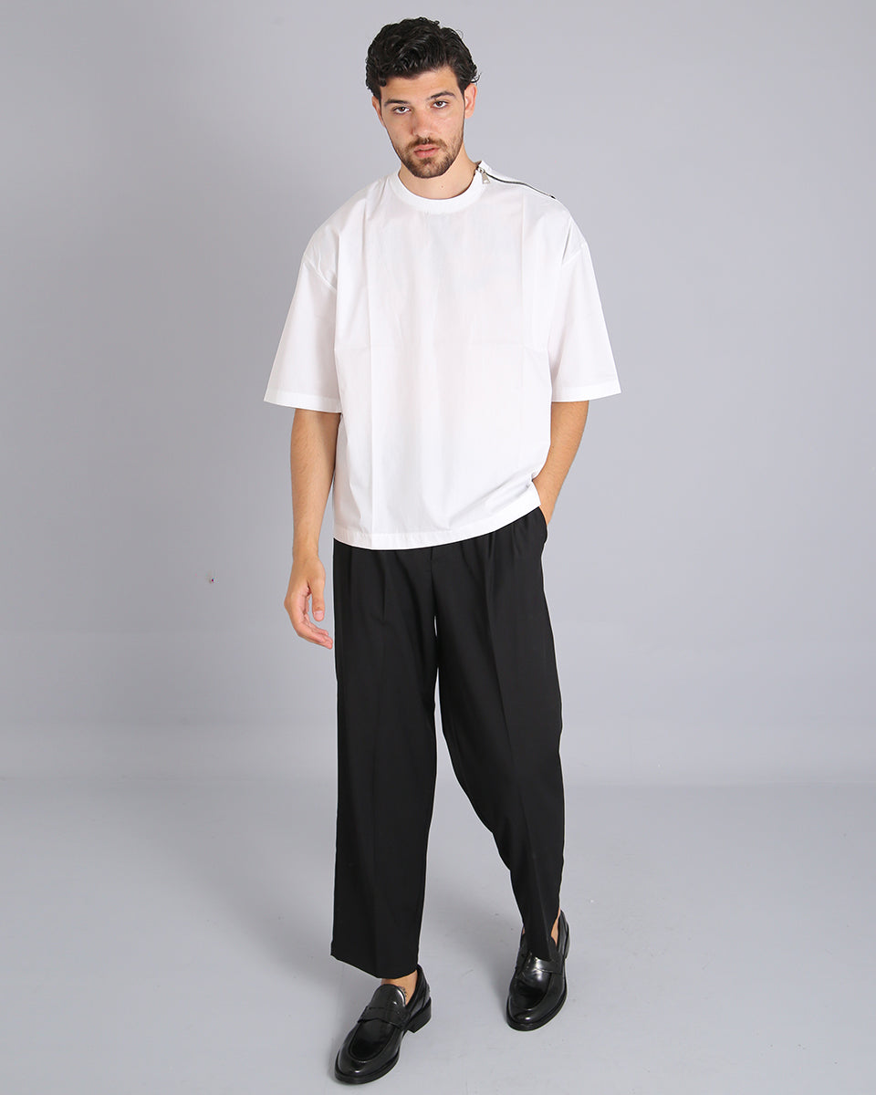 Msm Studio Poplin T-Shirt with zip
