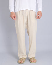 Msm Studio Pantalaccio Jogger Gamba Larga Lino