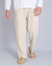 Msm Studio Pantalaccio Jogger Gamba Larga Lino