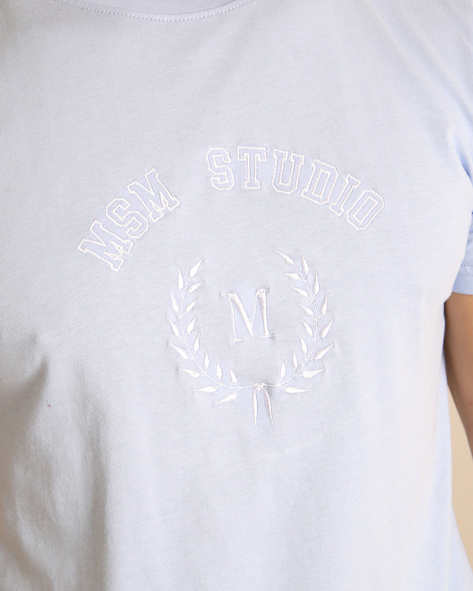 Msm Studio T-shirt con Ricamo Logo