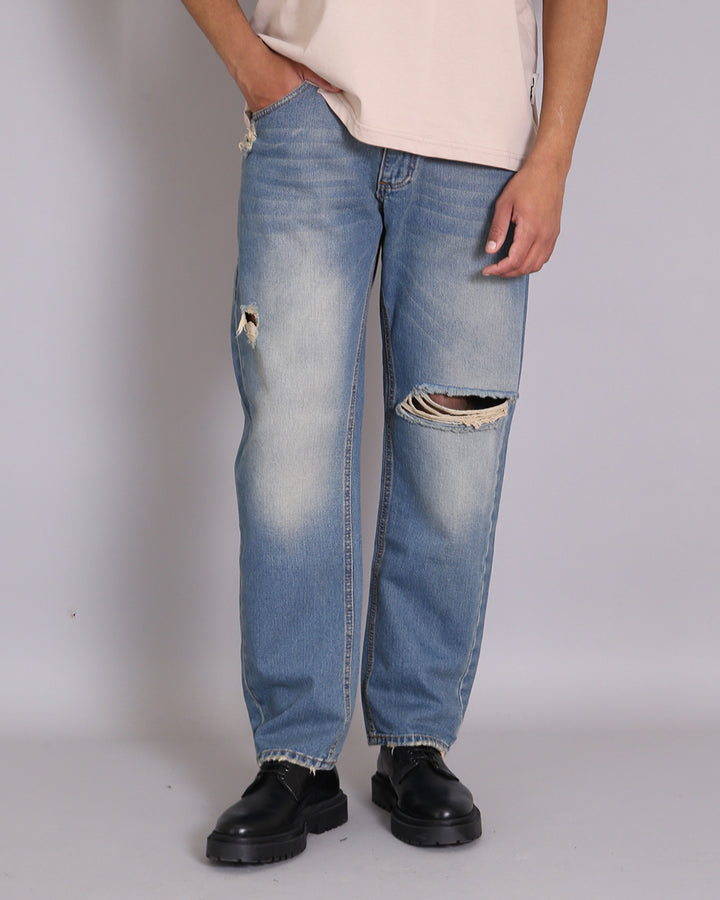 Msm Studio Jeans Straight Fit Sabbiato