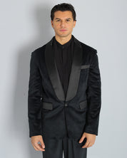 Giacca Smiking raso e velluto