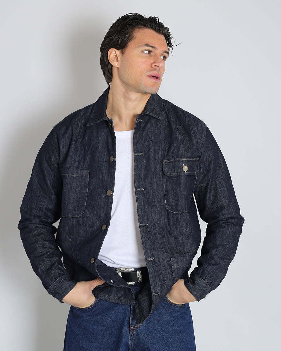 Giacca Work con struttura Trapuntata in Denim