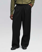 Pantalone wide leg strutturato nero