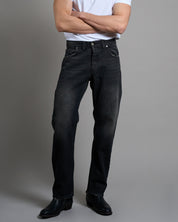 Jeans Straight Fit Stone Wash Sabbiato