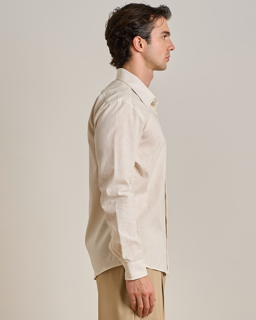 Camicia sartoriale in lino
