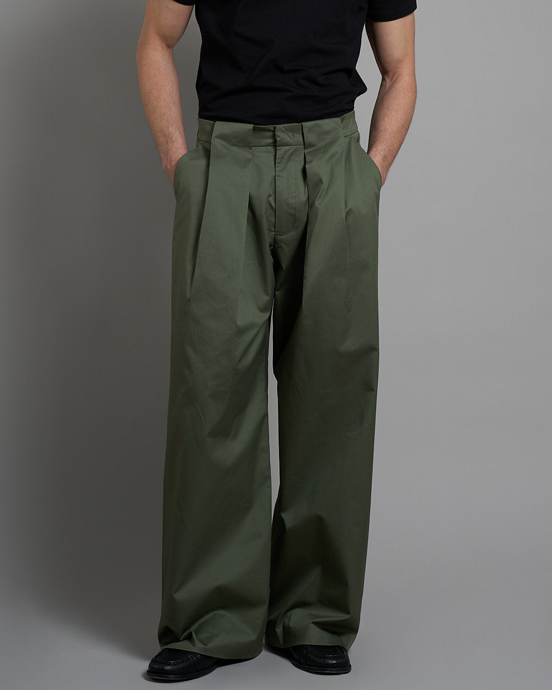 Pantalone Doppia Pince in cotone