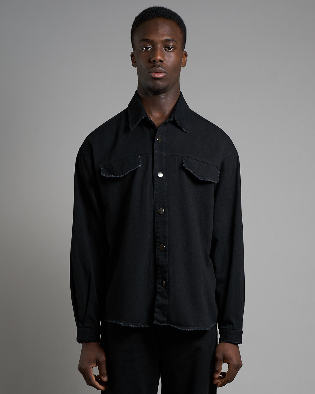 Camicia Giacca Con Rotture Oversize