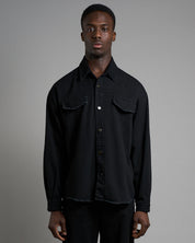 Camicia Giacca Con Rotture Oversize