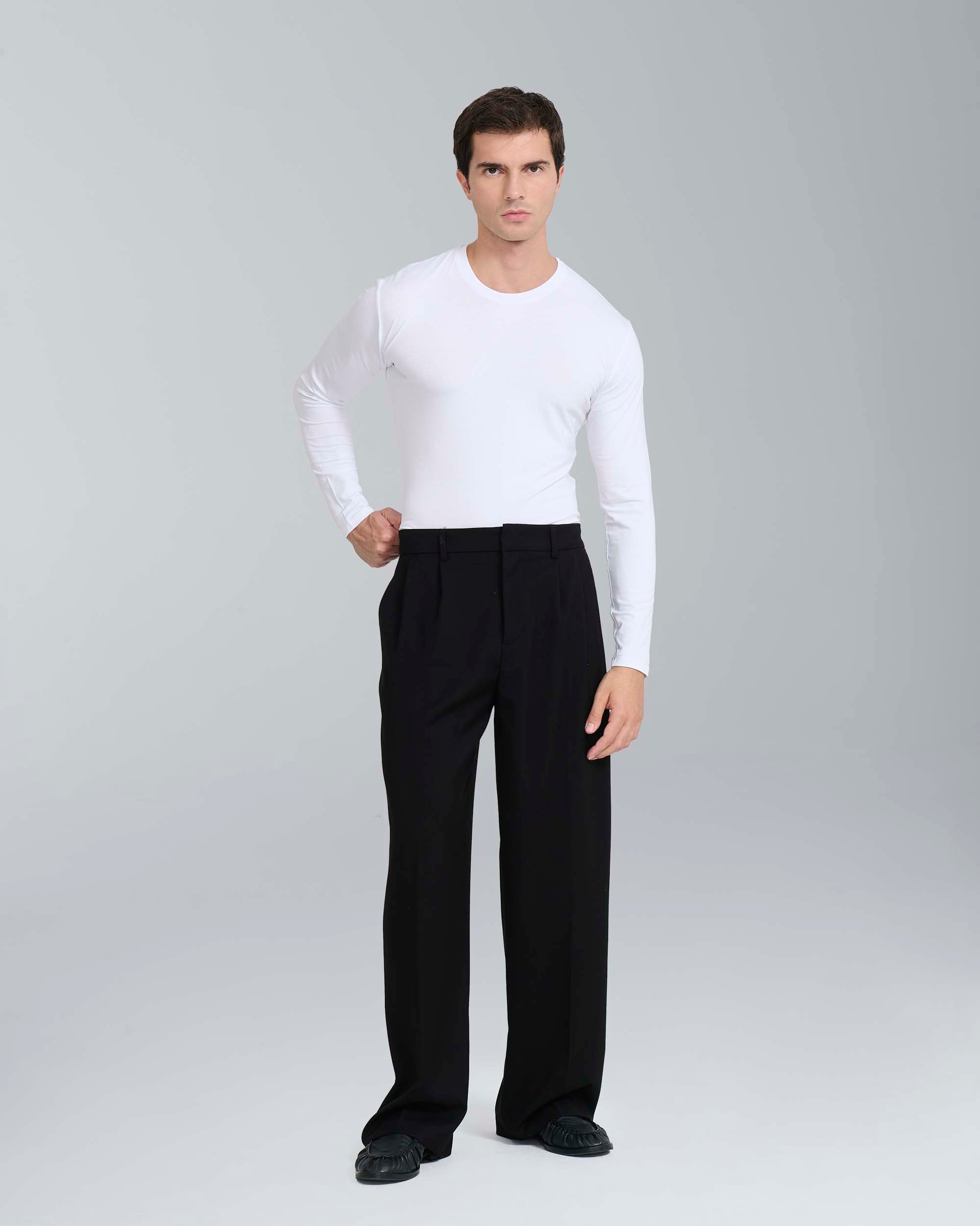 T-shirt longsleeve in viscosa