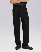 Pantalone wide fit con fibbiette