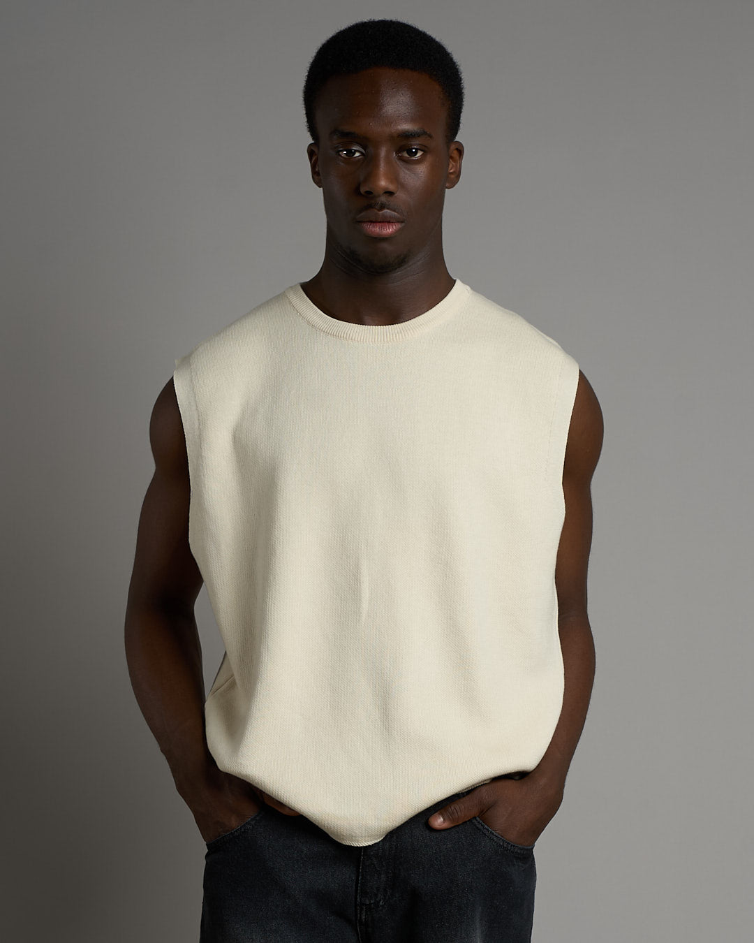 Gilet Relax Fit in cotone