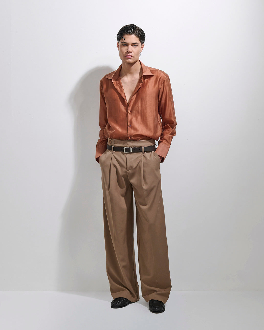 Camicia effetto velato